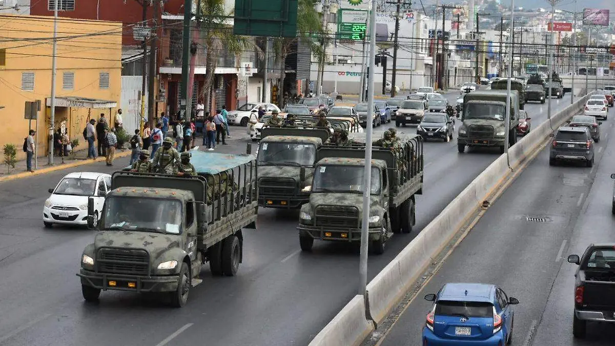 Llegan a NL más soldados para reforzar vigilancia por operativo